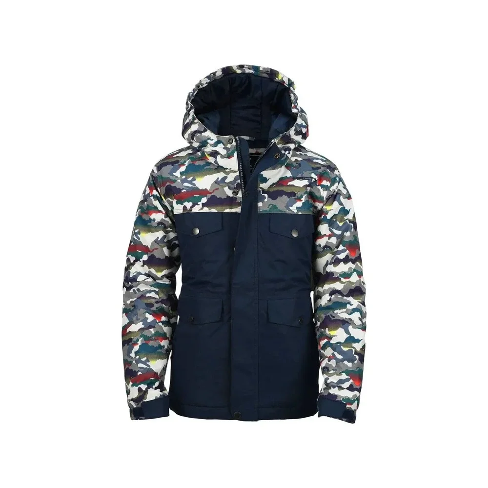 Arctix Kids Slalom White Multi‎ Camo Jacket Size Meedium (10/12) New With Tags